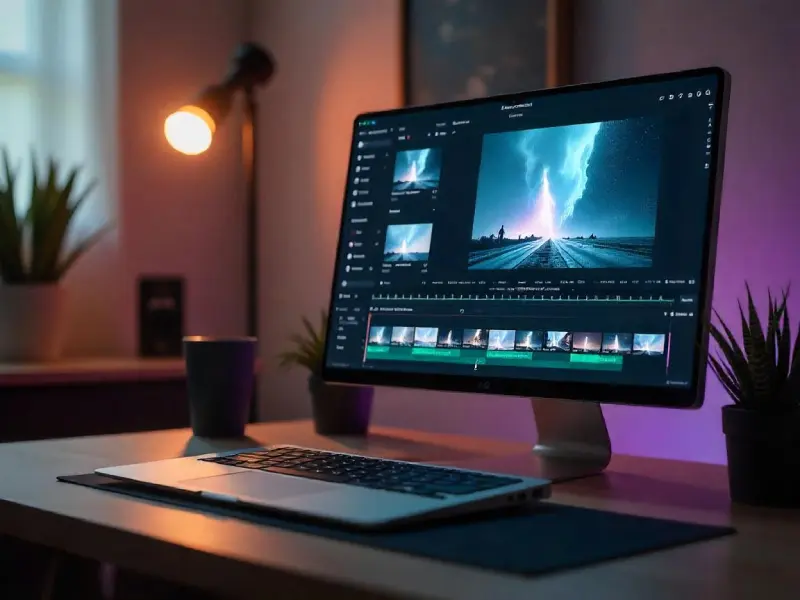 Video editing interface showcasing free artificial intelligence videos, among the best free AI tools 2025.