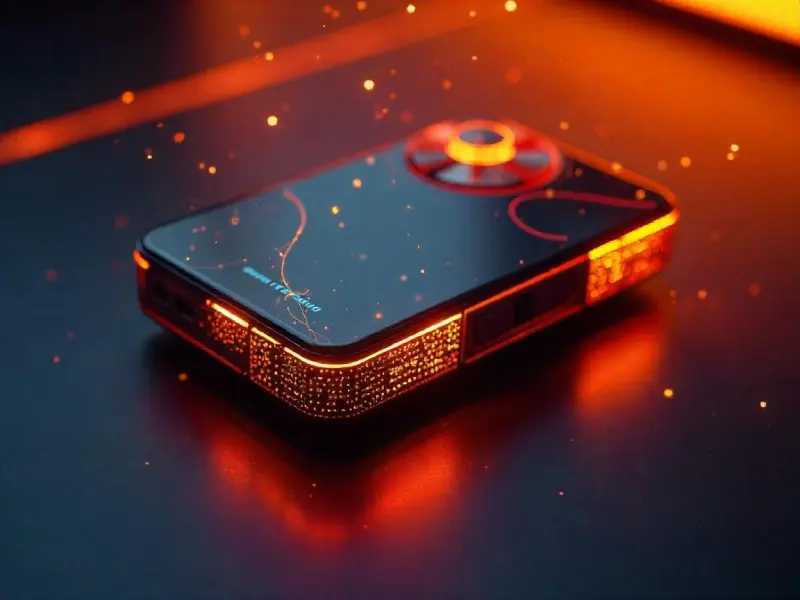 A sleek, photorealistic AI-generated ad for a futuristic gadget with holographic effects, 8K resolution, demonstrating DALL·E 3's polished output.