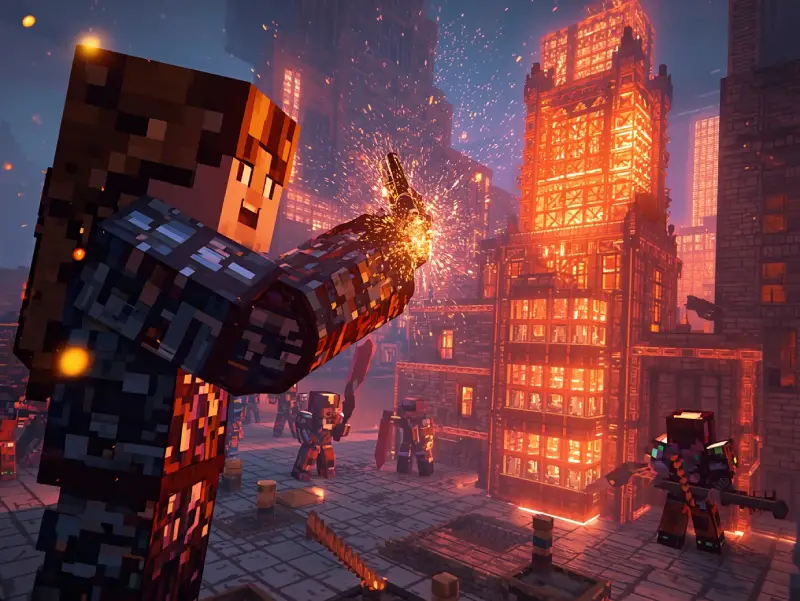 Minecraft AI mods and bots building and fighting together in stunning detail