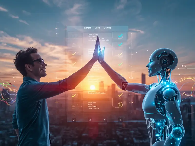 Human and AI as true partners building sustainable future in AI software engineering – collaboration over replacement.