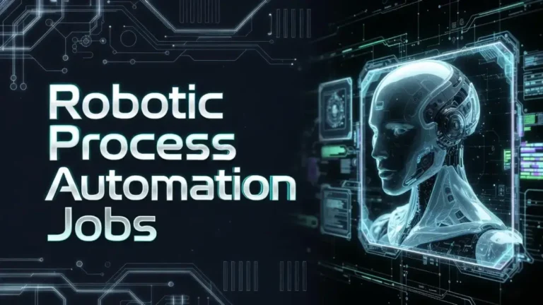 Professional banner cover for robotic process automation jobs article