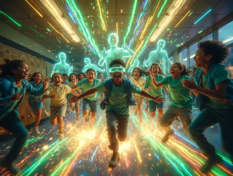 Cinematic AI revolutionizing education and accessibility for all kids worldwide.