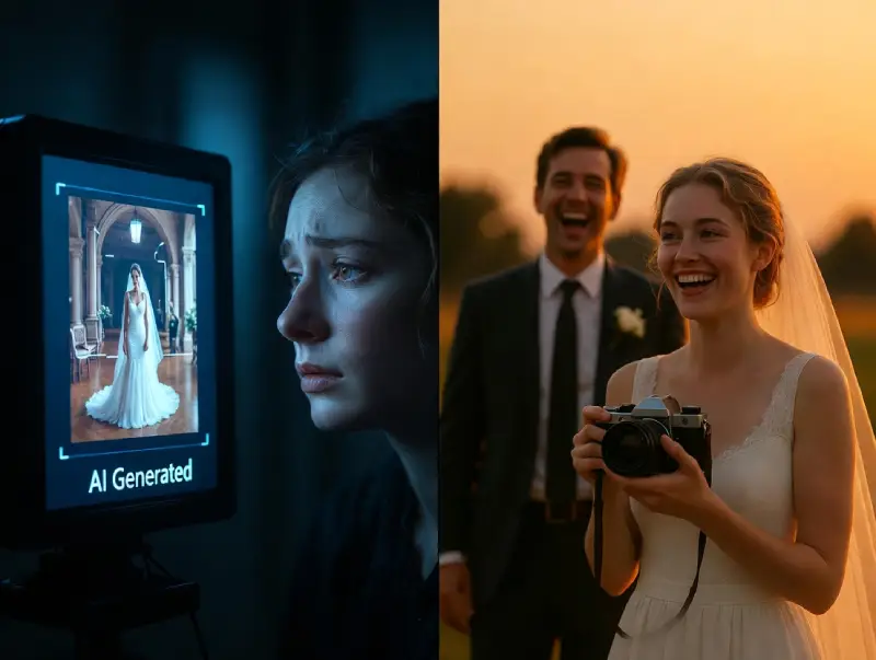 Will AI replace wedding photographers - the human vs machine battle 2026